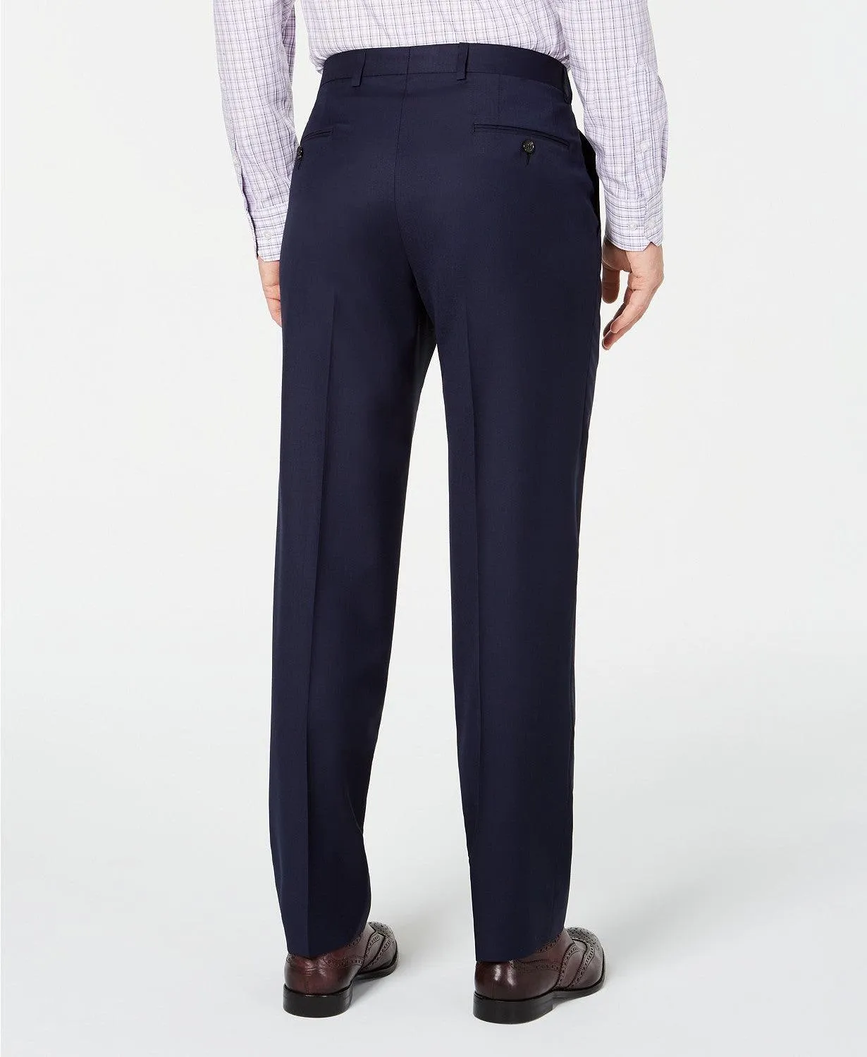 Lauren Ralph Lauren Mens Classic fit Dress Pants 42 / 32 Blue Solid Stretch