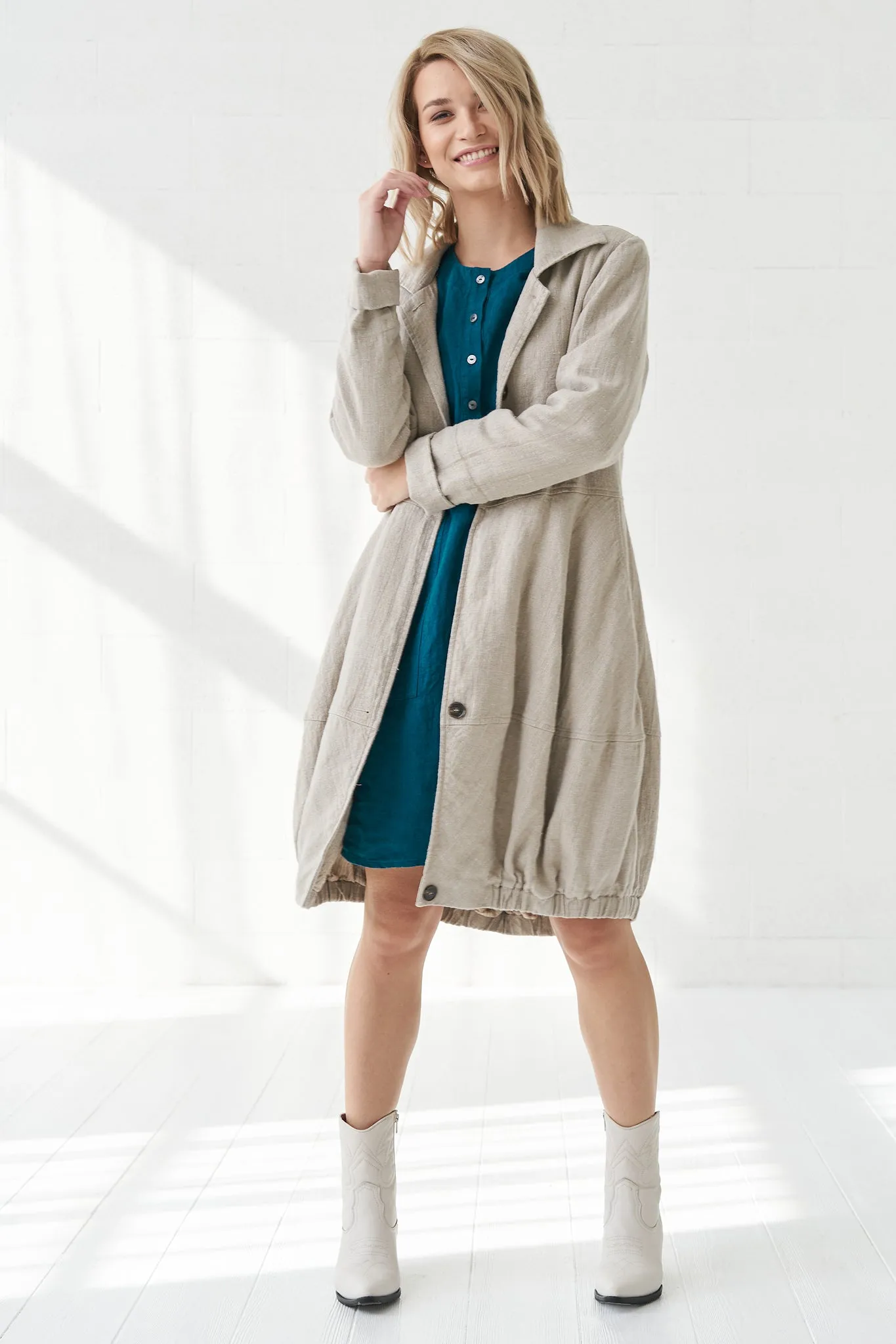 Linen coat for all seasons