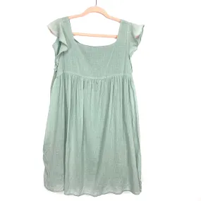 Listicle Seafoam Green Babydoll Dress- Size L