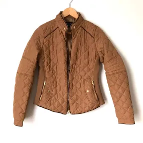 Love Tree Brown Quilted Jacket- Size S