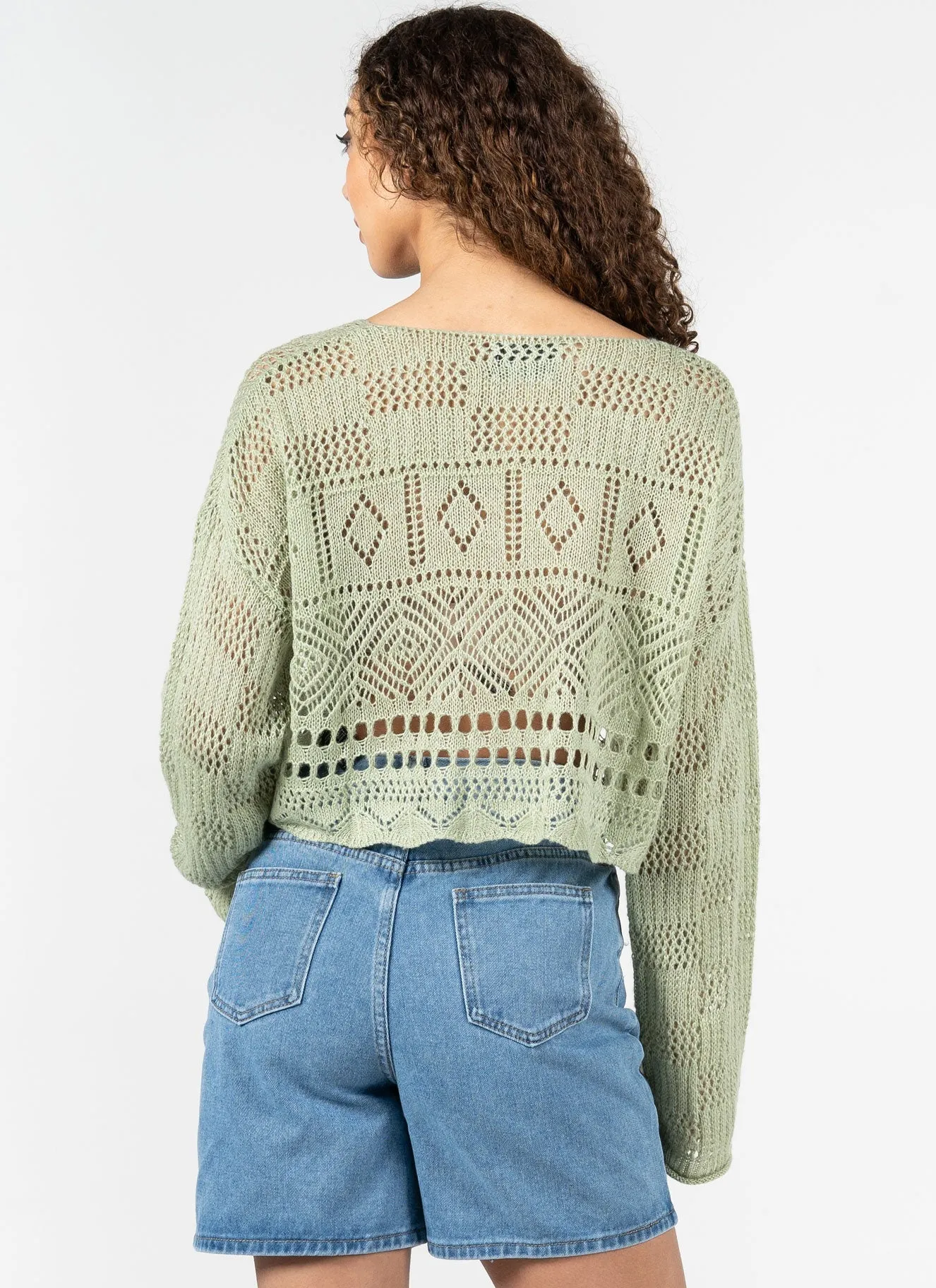 L/S Knit Boho Top