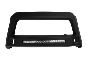 Lund 86521214 - Revolution Black Steel Bull Bar with Integrated LED Light Bar and without skid plate for Chevrolet Silverado 1500 07-19