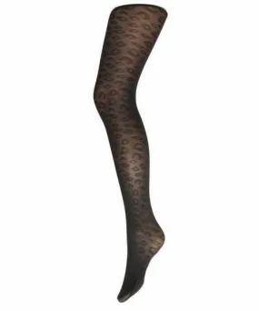Mac Leopard Pantyhose 80 Black