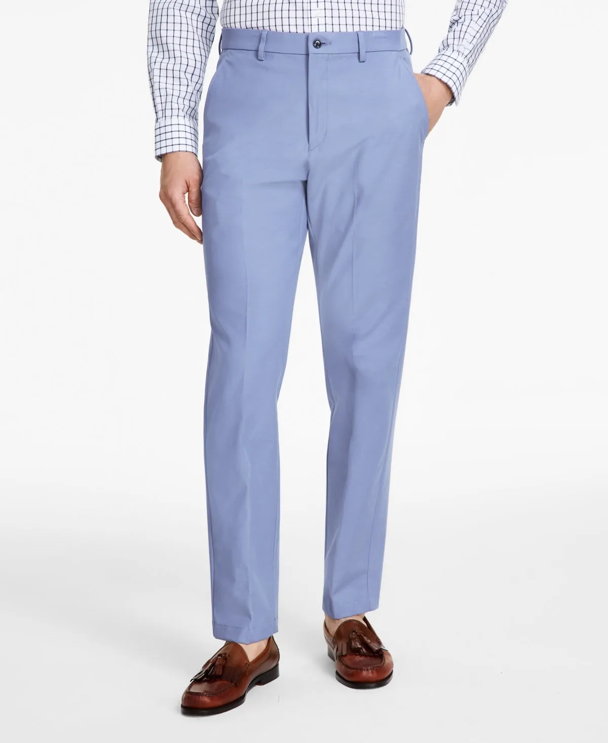 Michael Kors Mens Classic fit Dress Pants 42 / 30 Blue Solid