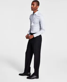 Michael Kors Mens Classic fit Dress Pants 44 / 32 Black Solid Stretch