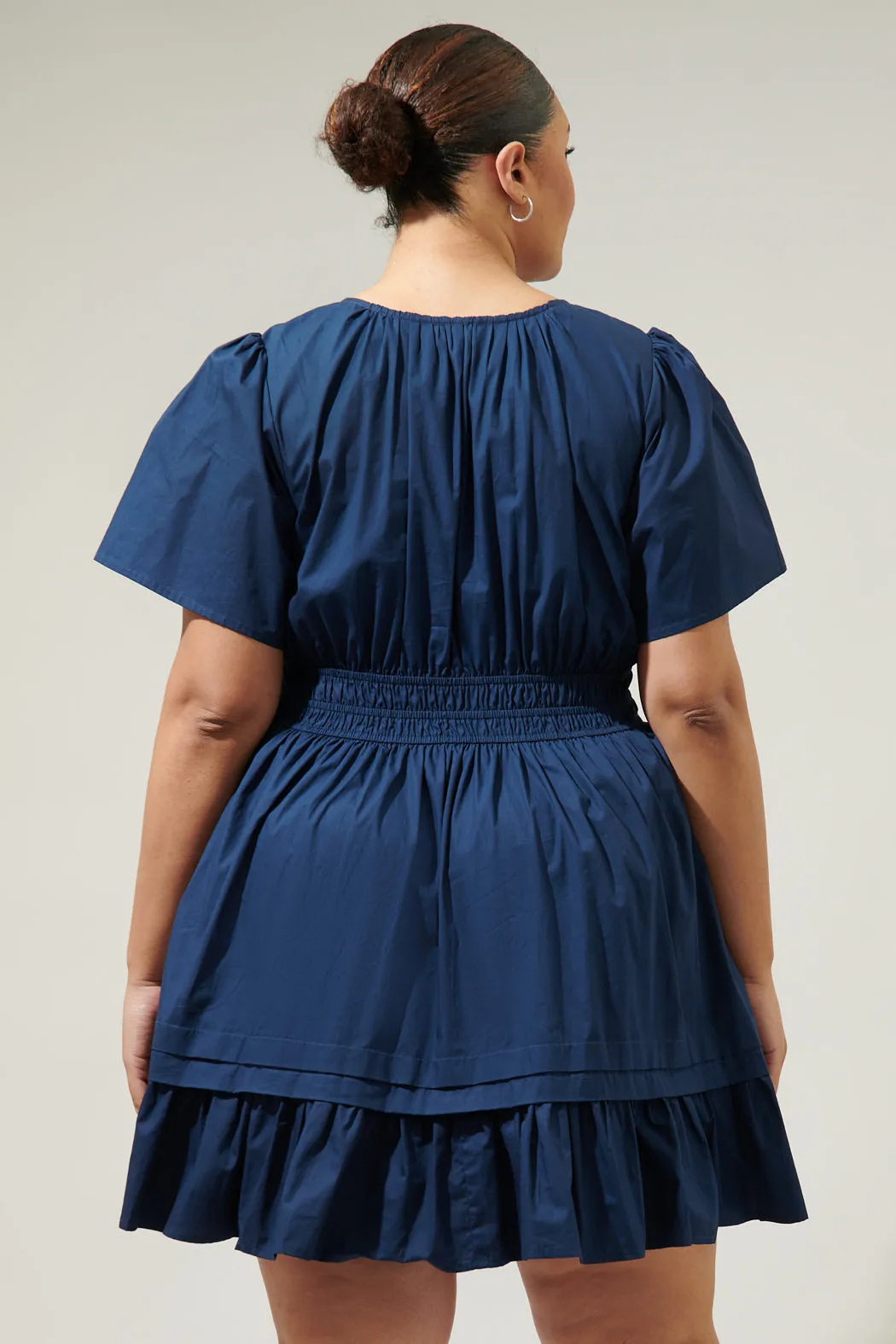Miller Split Neck Dress Curve