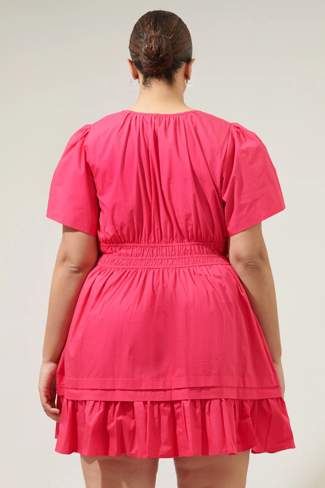 Miller Split Neck Dress Curve