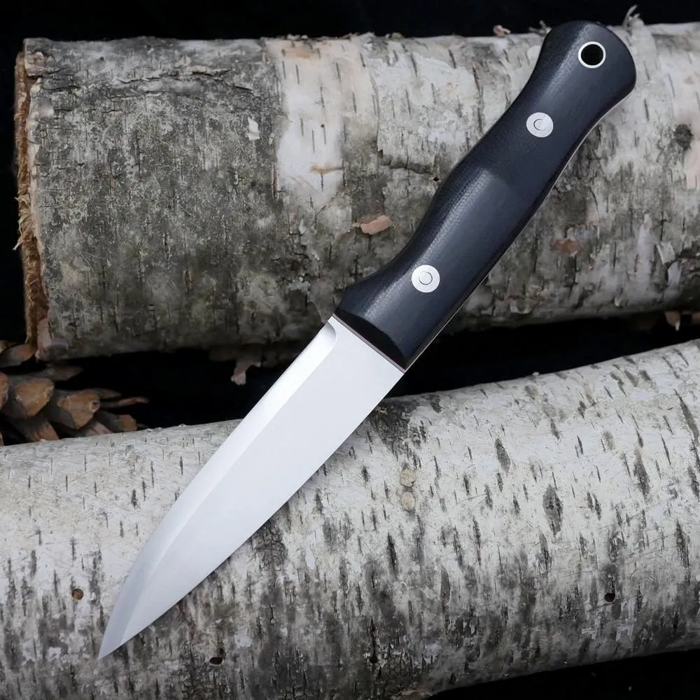 Mountaineer: Black Canvas, White & Red G10
