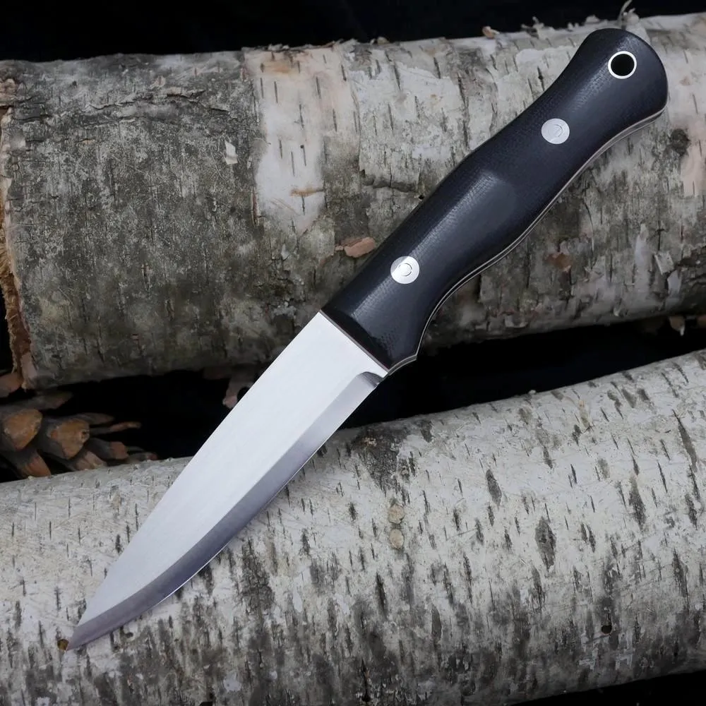 Mountaineer: Black Canvas, White & Red G10
