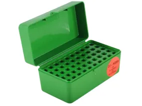 MTM 50rd Hinged Top Ammo Box 22 Hornet Green