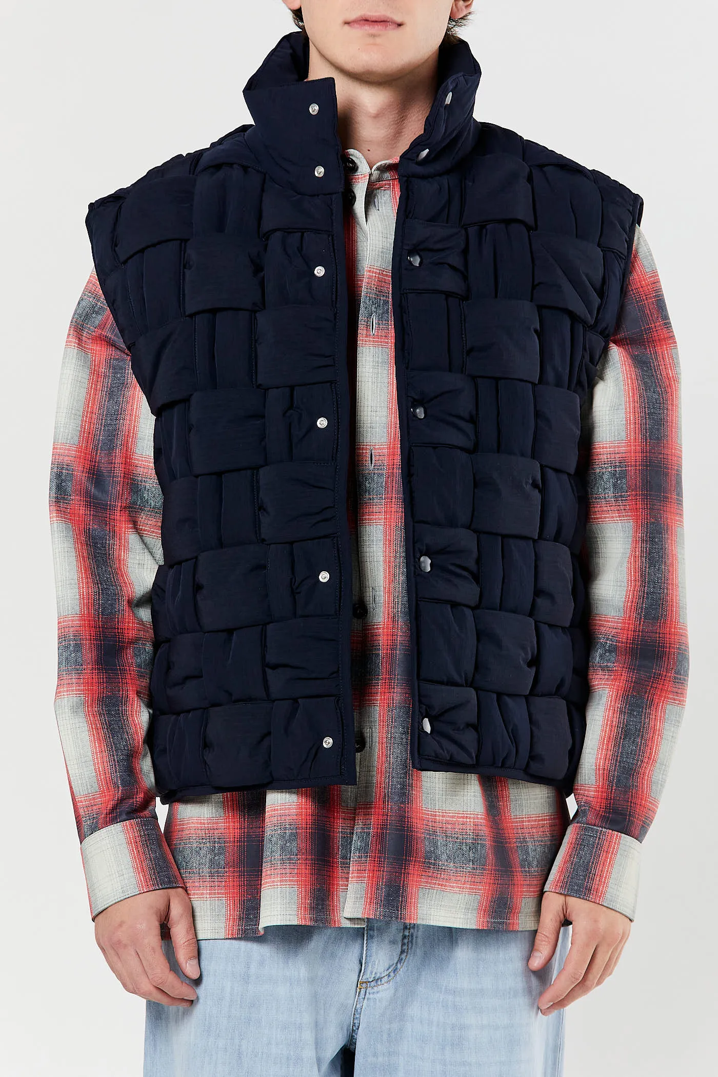 Navy Tech Nylon Gilet