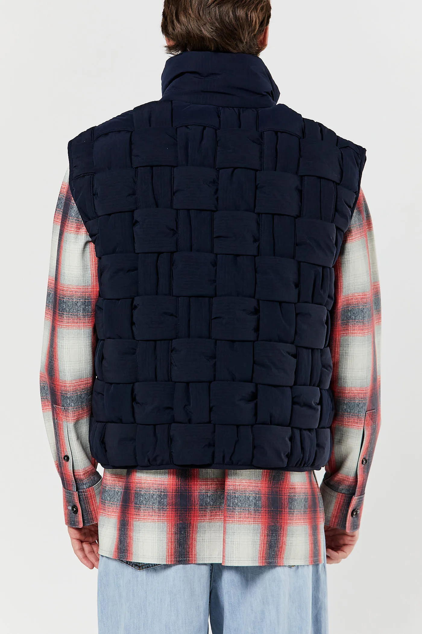 Navy Tech Nylon Gilet