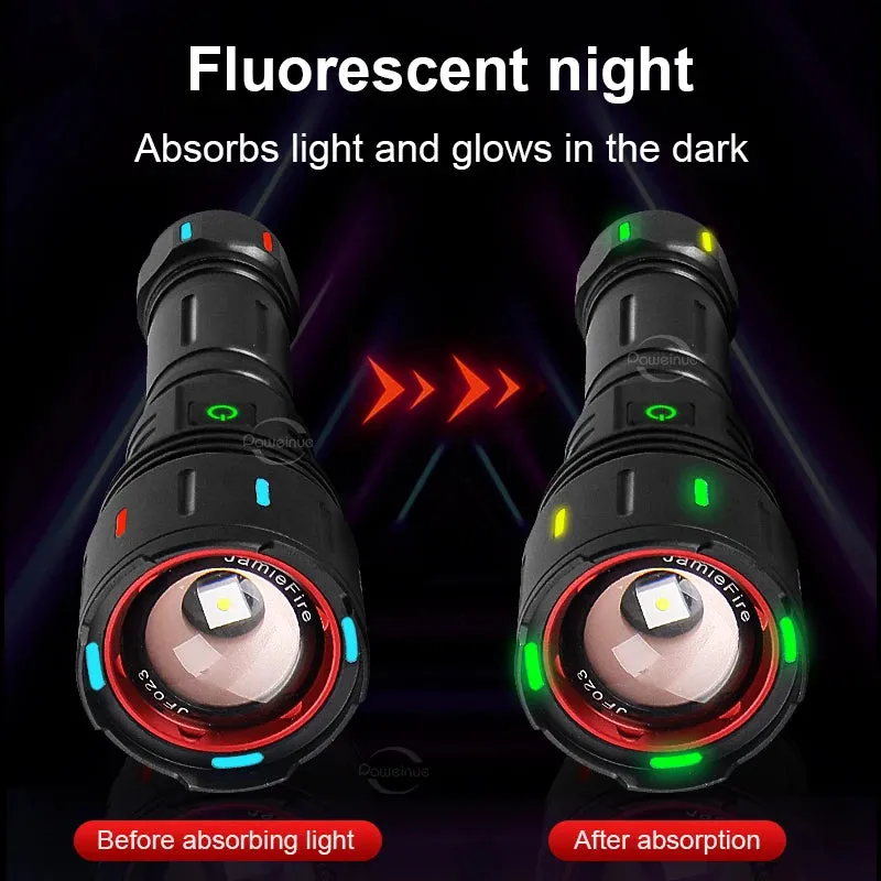 NEW High Power LED Flashlight Super Bright Usb Rechargeable Torch 18650 Zoom Powerful Flash Light Long Shot Hunting Lantern