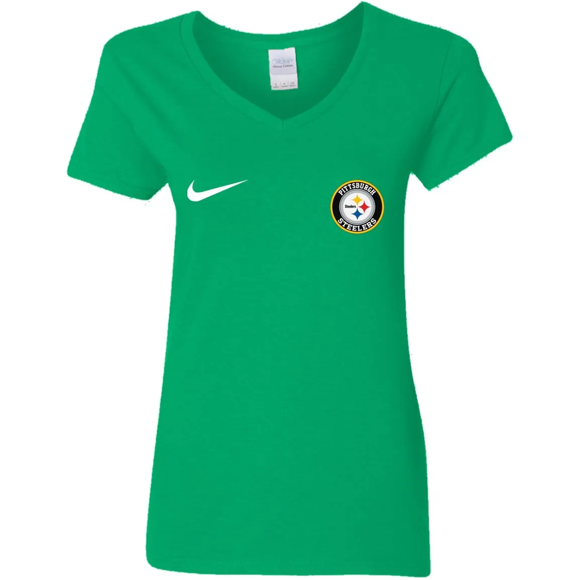 Nike Pittsburgh Steelers Nfl Football Women V-Neck T-Shirt
