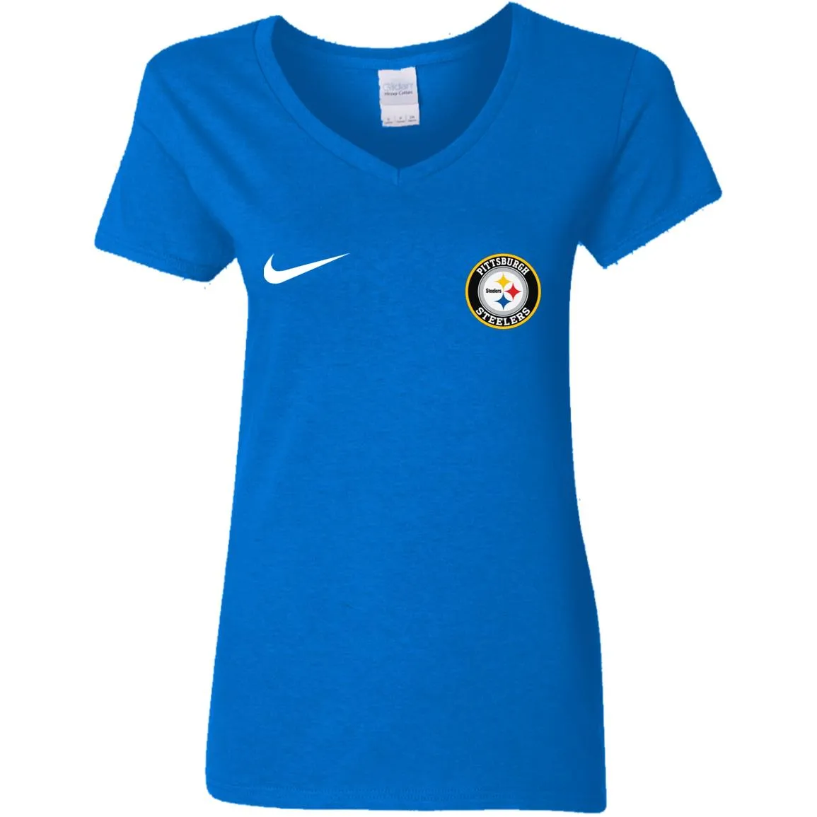 Nike Pittsburgh Steelers Nfl Football Women V-Neck T-Shirt