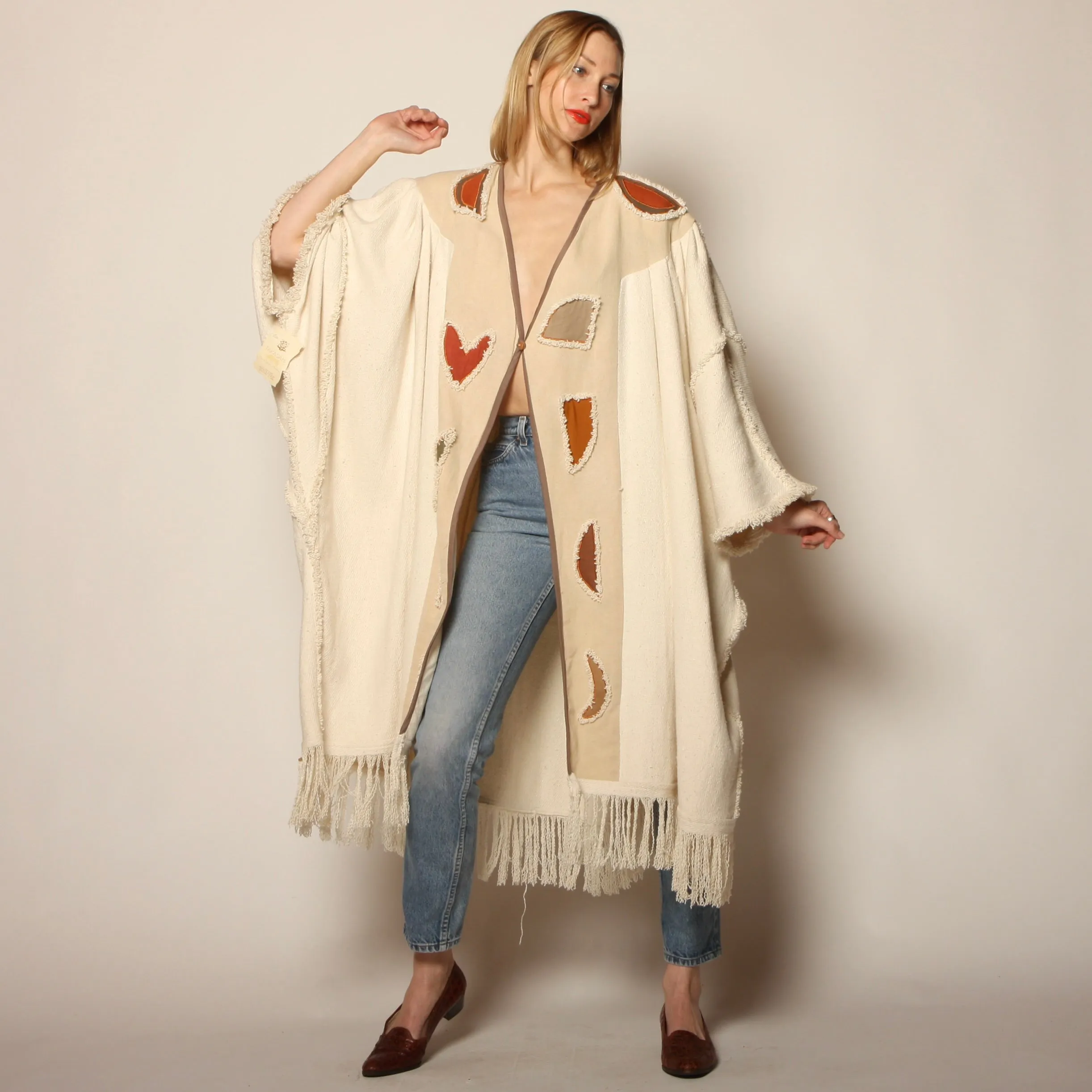 NWT Vintage Takasami Handwoven Fiber Art Cocoon Coat
