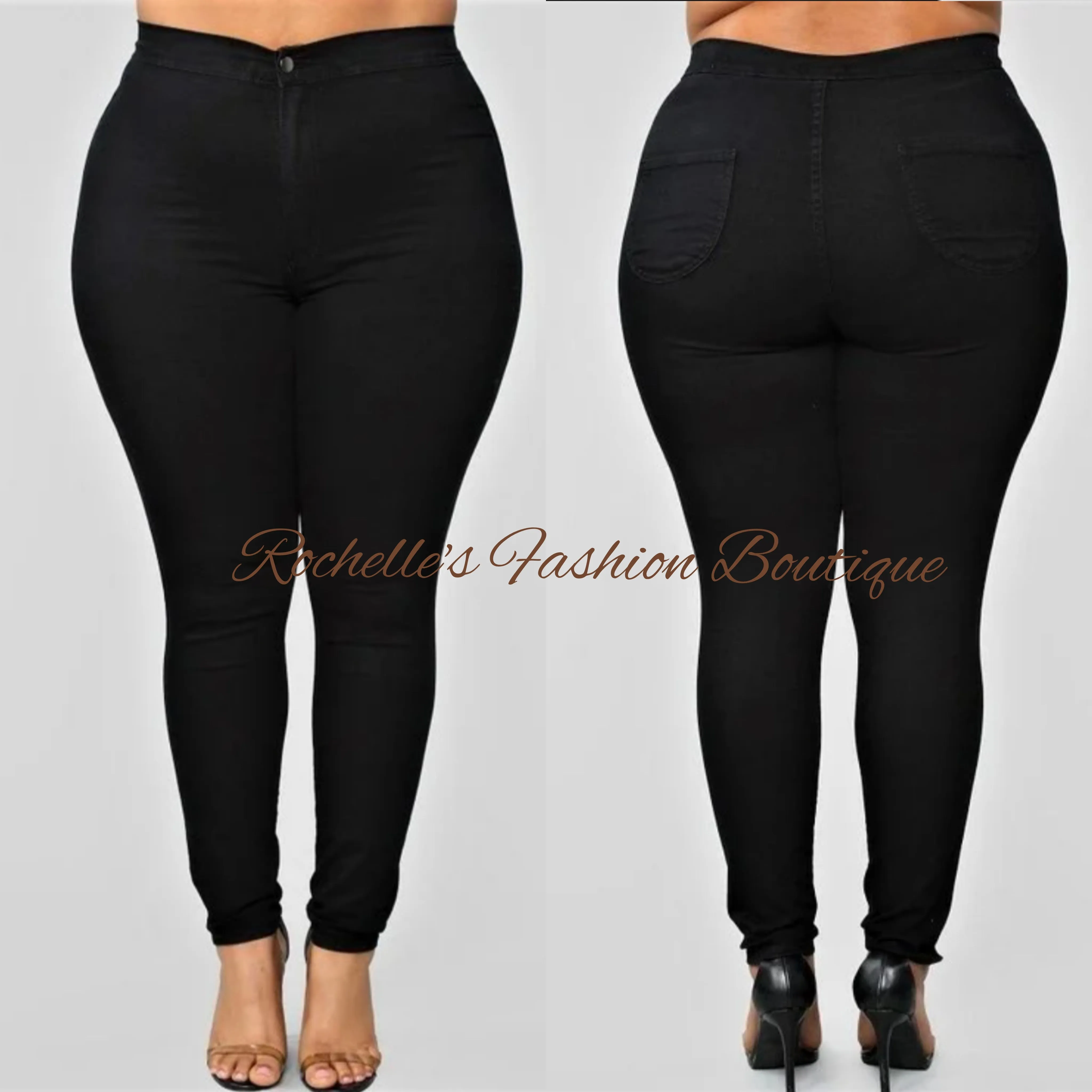 Olive Green High Rise Basic Skinny Plus Jeans