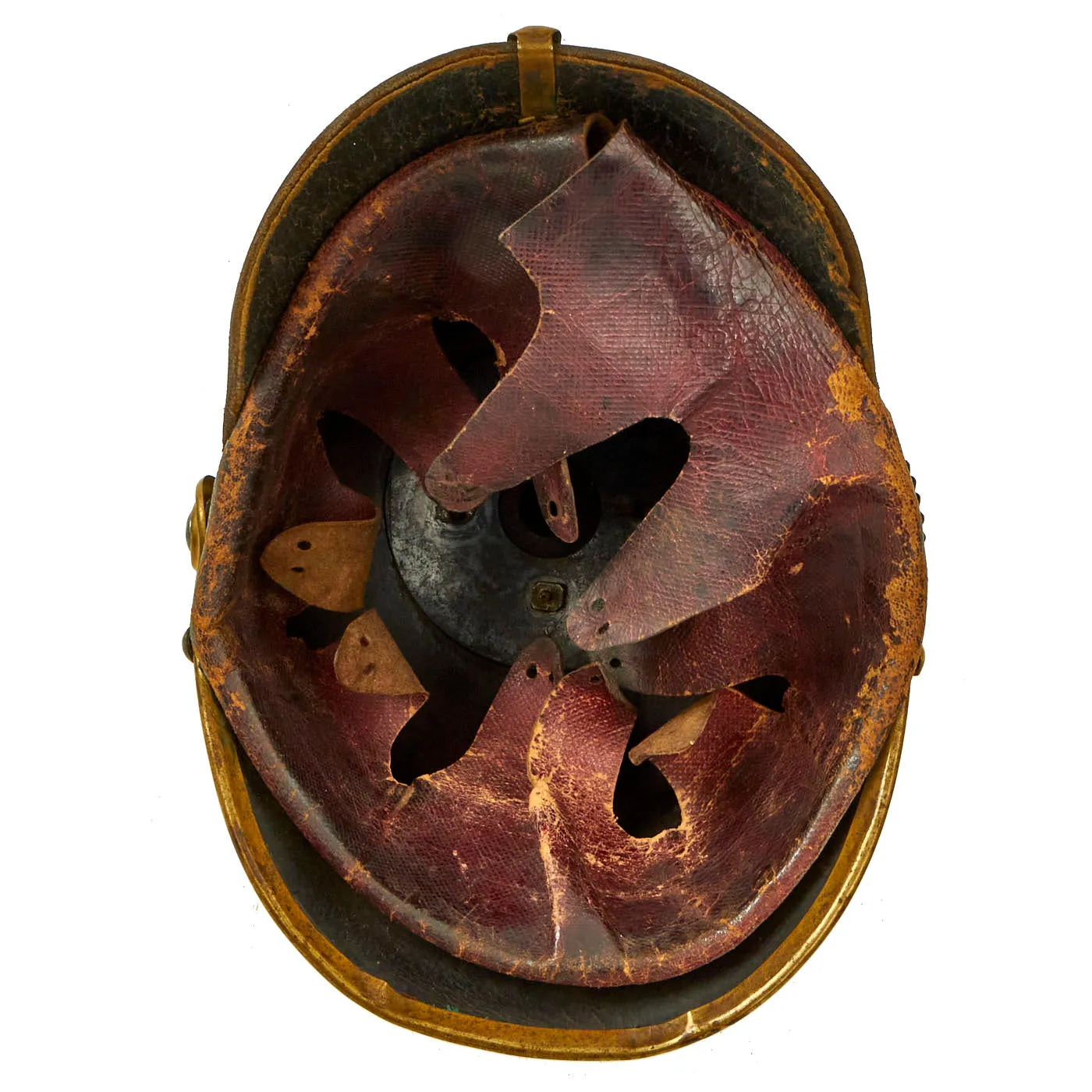 Original German Prussian M1871 Garde Infantry EM-NCO Pickelhaube Helmet- Dated 1887
