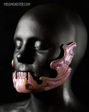 ORNATE MANDIBLE- HALF JAW MASK- TRANSLUCENT GLOW IN THE DARK