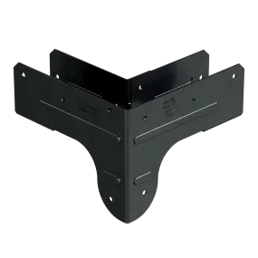 Outdoor Accents® ZMAX®, Black Rigid Tie® Corner Connector for 2x Joist, 2x4 Post (Pack of 8)