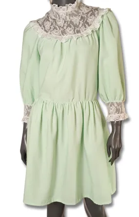 Pale Mint Pretty 1970s Dress