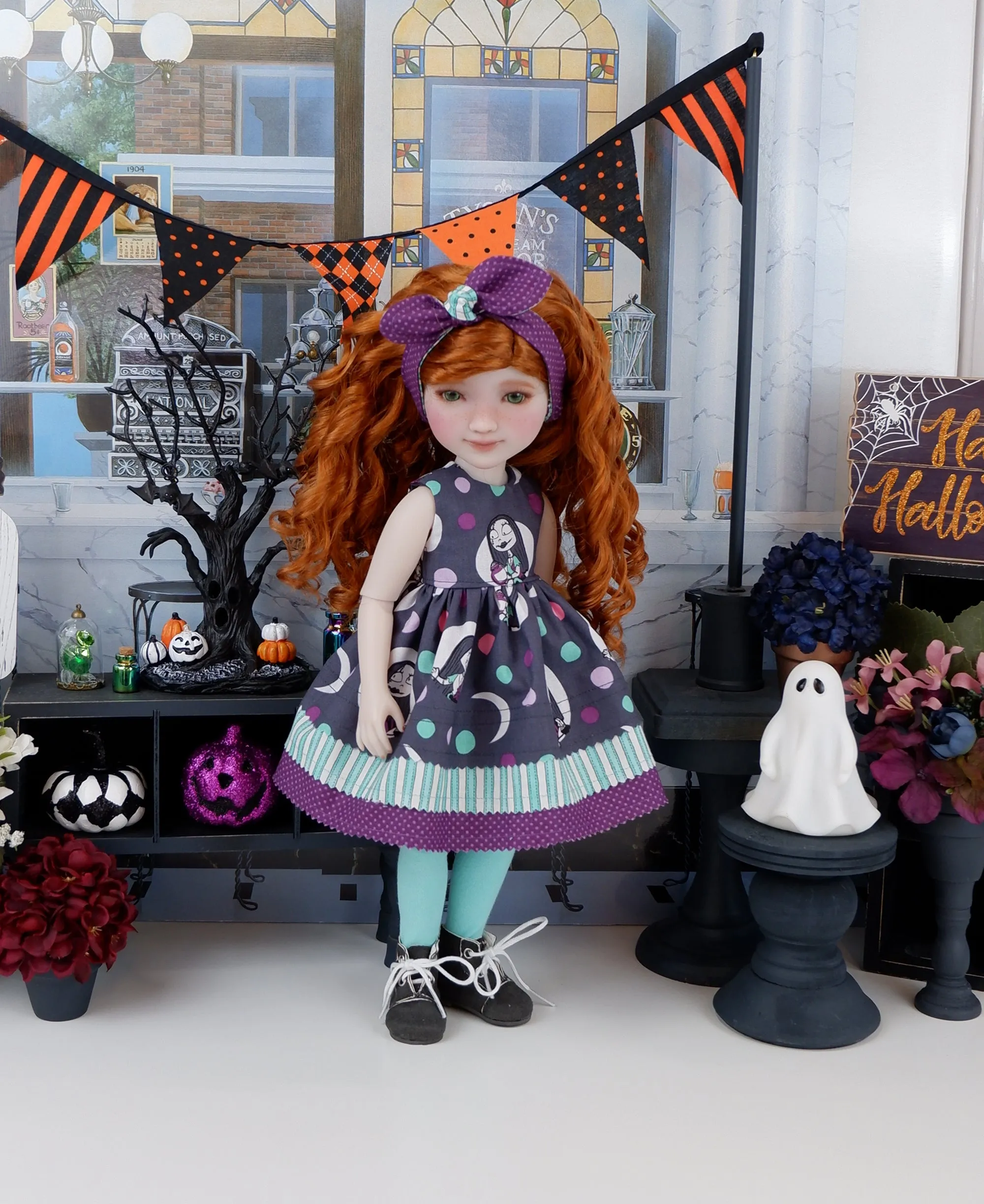 Patchwork Sally - dress with boots for Ruby Red Fashion Friends doll