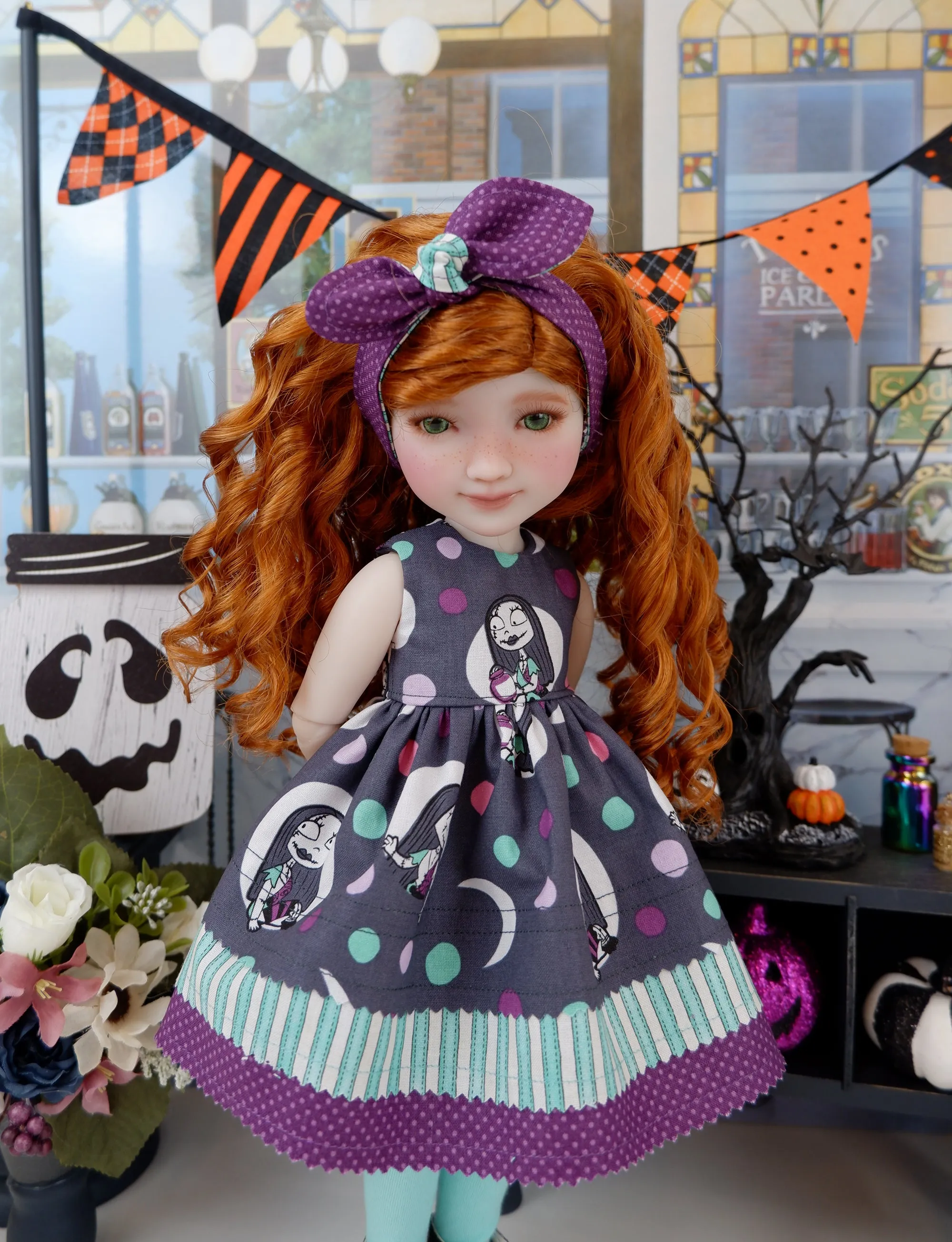 Patchwork Sally - dress with boots for Ruby Red Fashion Friends doll