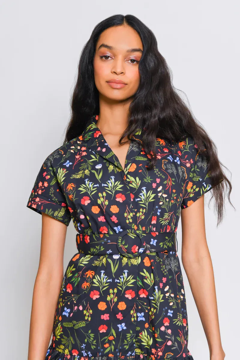 Peach Button Down Shirt Dress