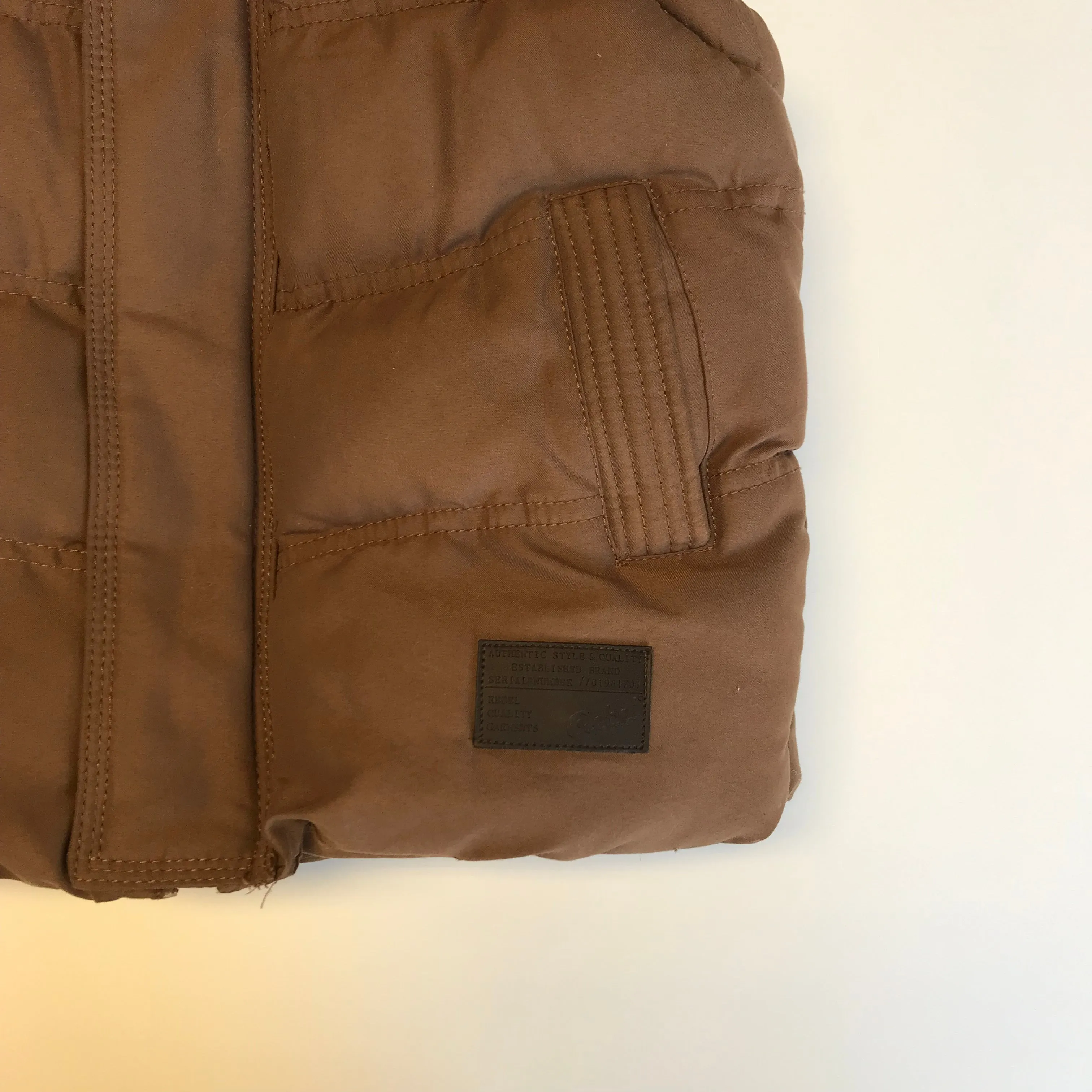 Primark Brown Gilet Vest Hooded Age 6