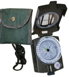 Prismatic Hand-Held Hunting Camo Military Metal Camping Survival Compass Pocket