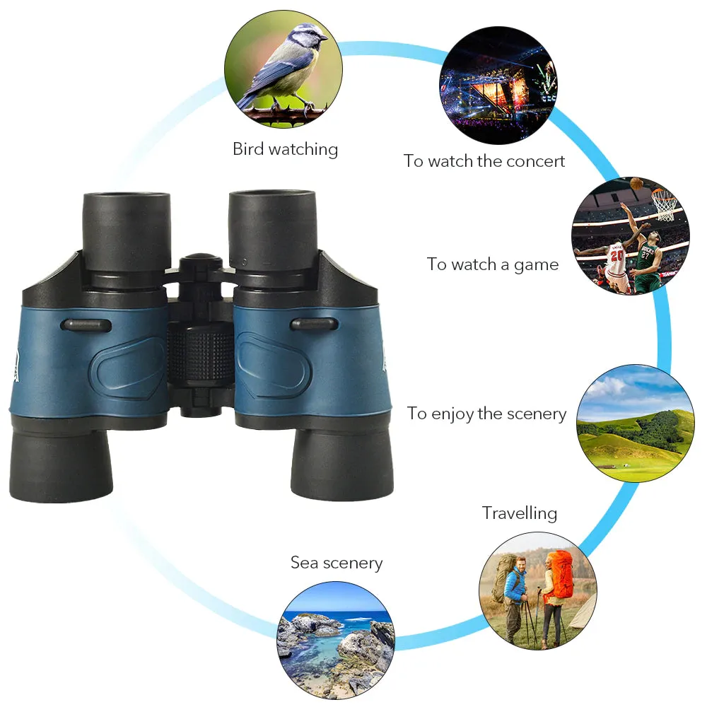 Professional Powerful Marine and Hunting Binoculars 60X60 Optics Telescope With Low Light Night Vision by APEXEL