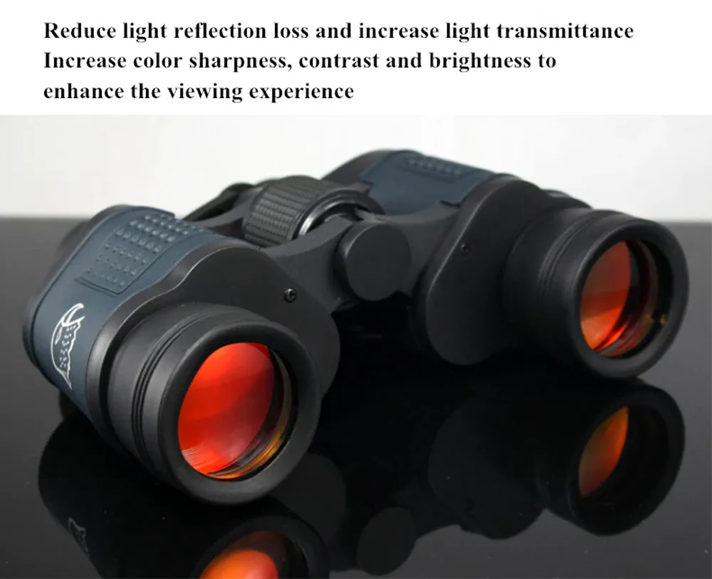 Professional Powerful Marine and Hunting Binoculars 60X60 Optics Telescope With Low Light Night Vision by APEXEL