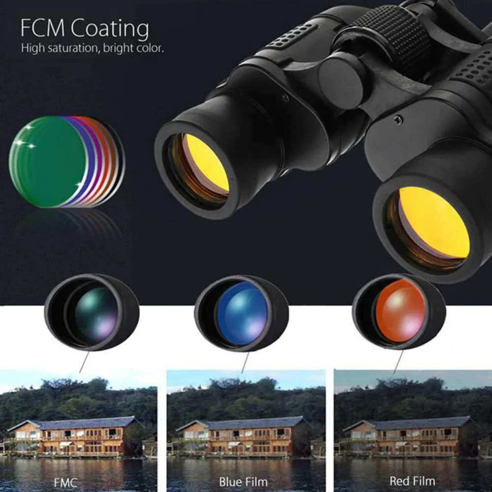 Professional Powerful Marine and Hunting Binoculars 60X60 Optics Telescope With Low Light Night Vision by APEXEL