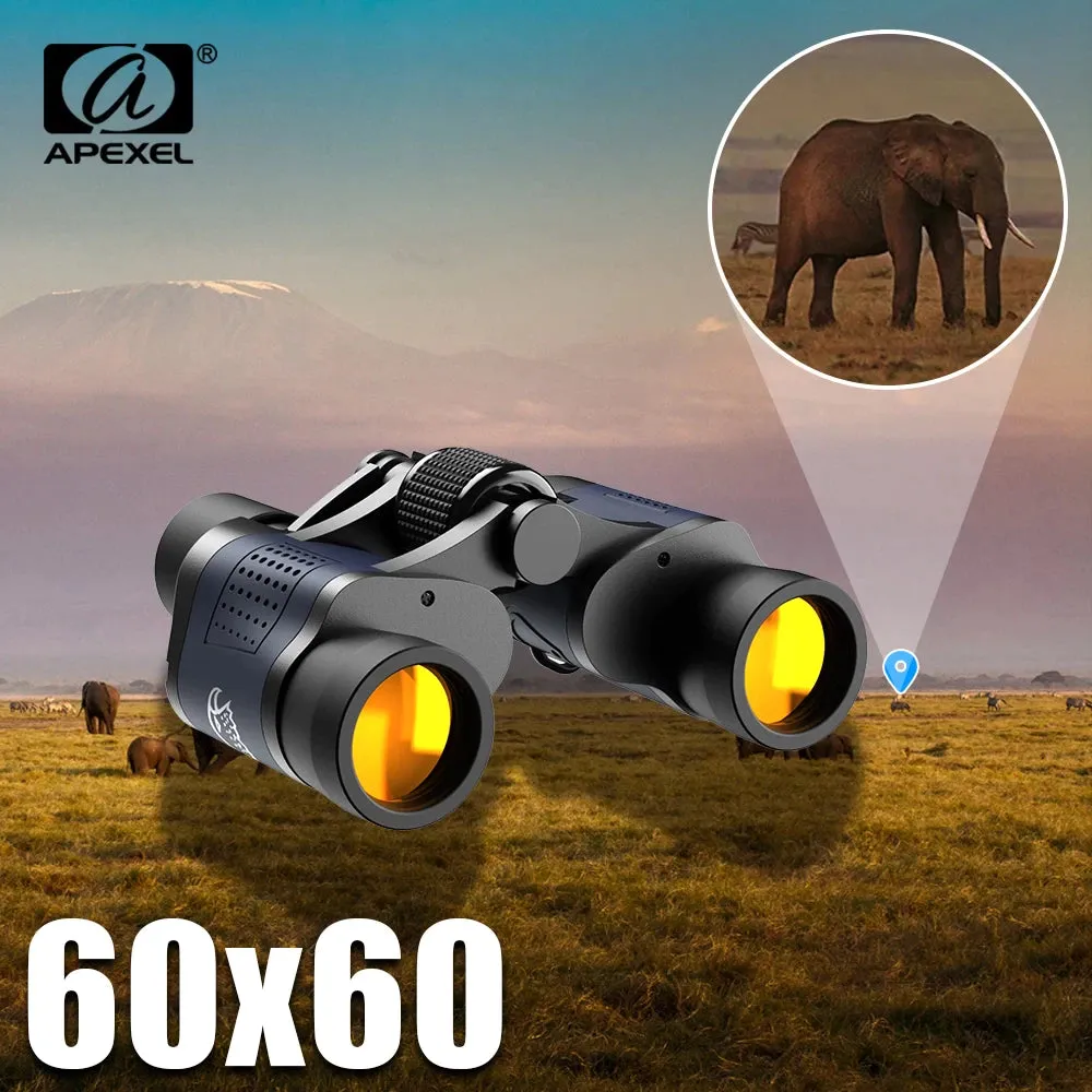 Professional Powerful Marine and Hunting Binoculars 60X60 Optics Telescope With Low Light Night Vision by APEXEL