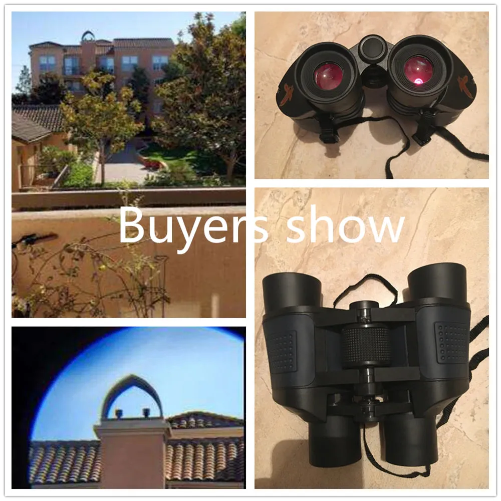 Professional Powerful Marine and Hunting Binoculars 60X60 Optics Telescope With Low Light Night Vision by APEXEL