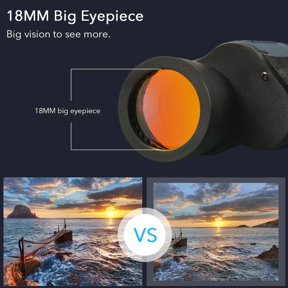 Professional Powerful Marine and Hunting Binoculars 60X60 Optics Telescope With Low Light Night Vision by APEXEL