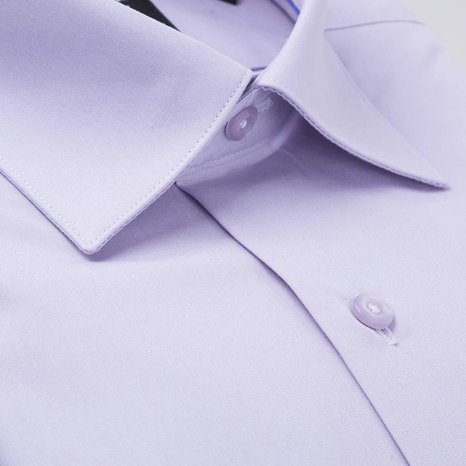 Proper Boy's Regular Fit Long Sleeve Solid Poplin Dress Shirt