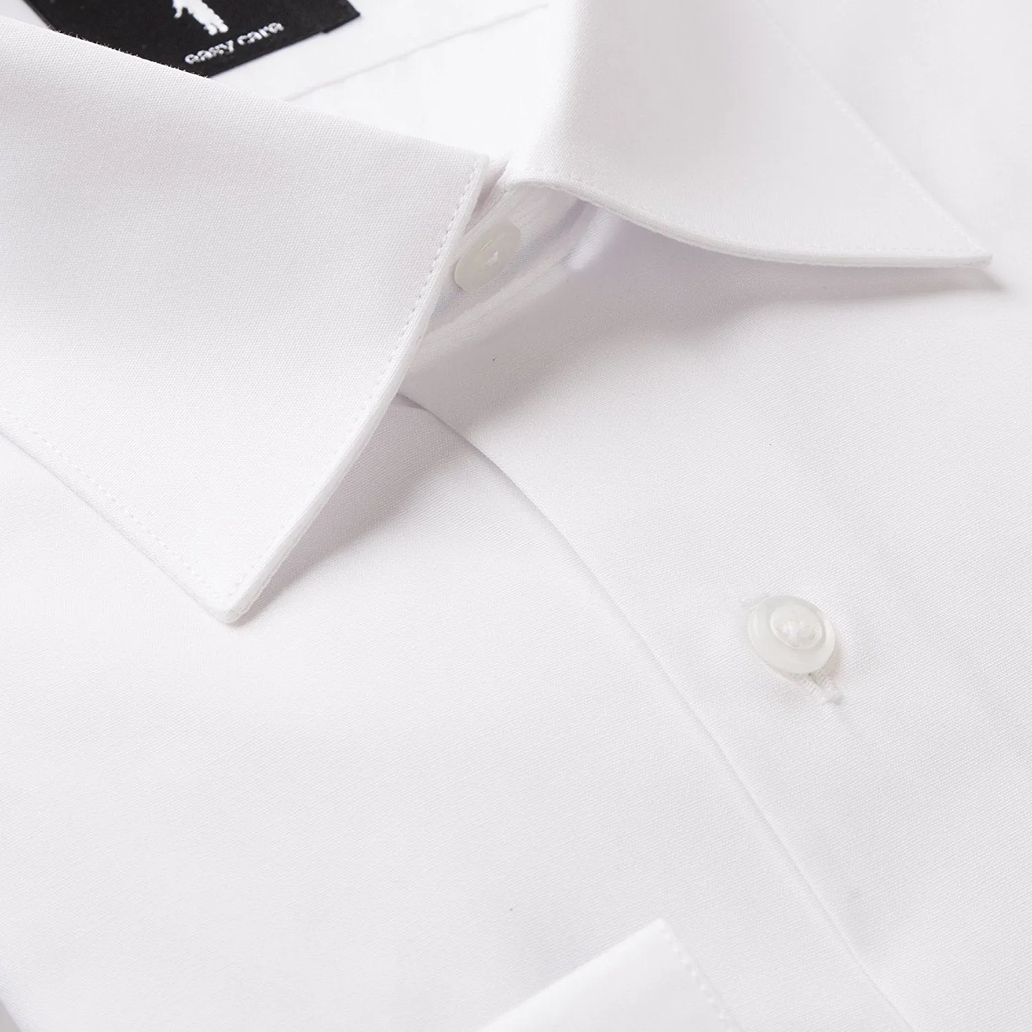 Proper Boy's Regular Fit Long Sleeve Solid Poplin Dress Shirt