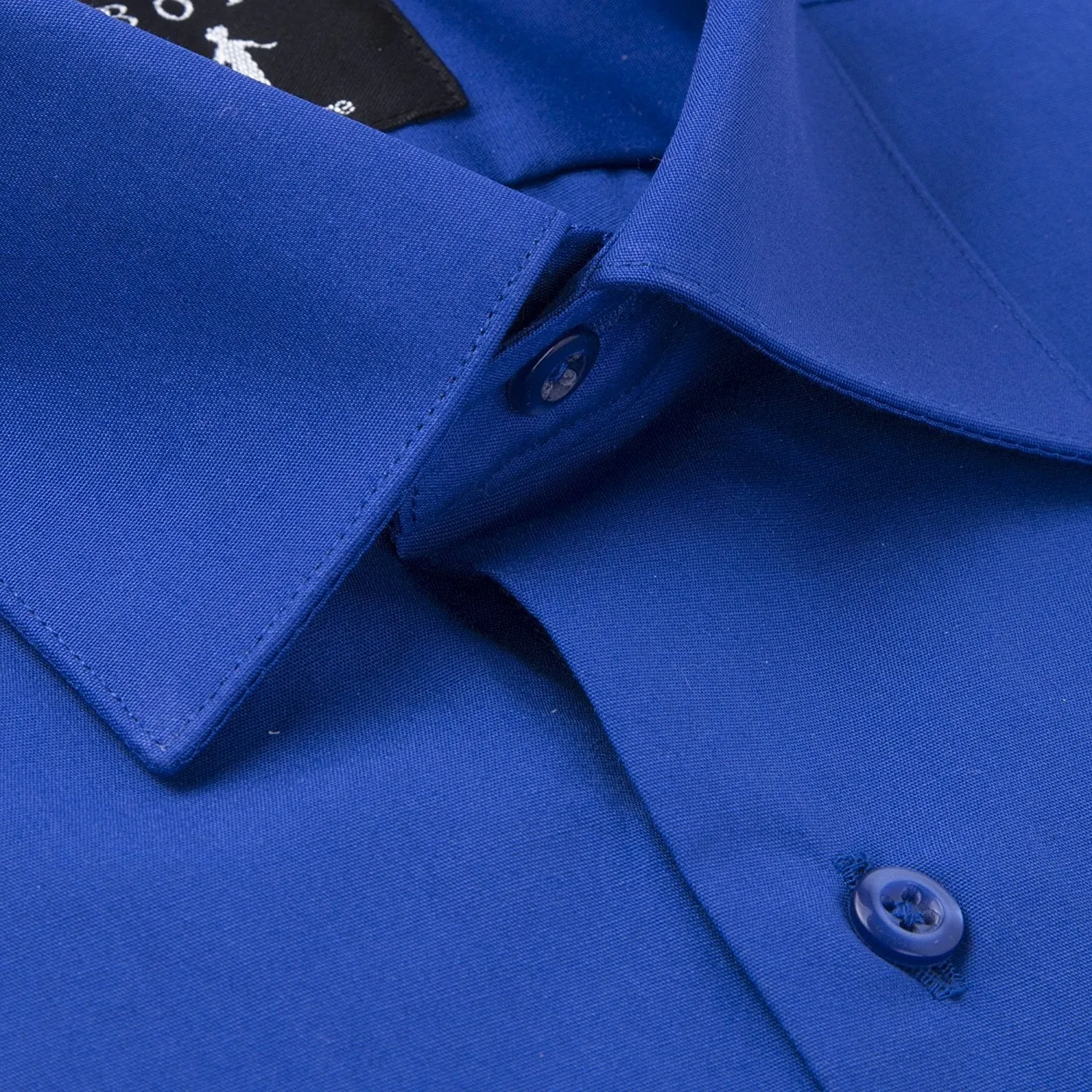 Proper Boy's Regular Fit Long Sleeve Solid Poplin Dress Shirt