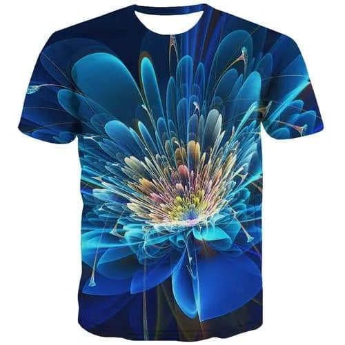 Psychedelic T shirts Men Harajuku Tshirt Printed Colorful T-shirts 3d Geometric Shirt Print Cartoon Tshirts Casual Short Sleeve