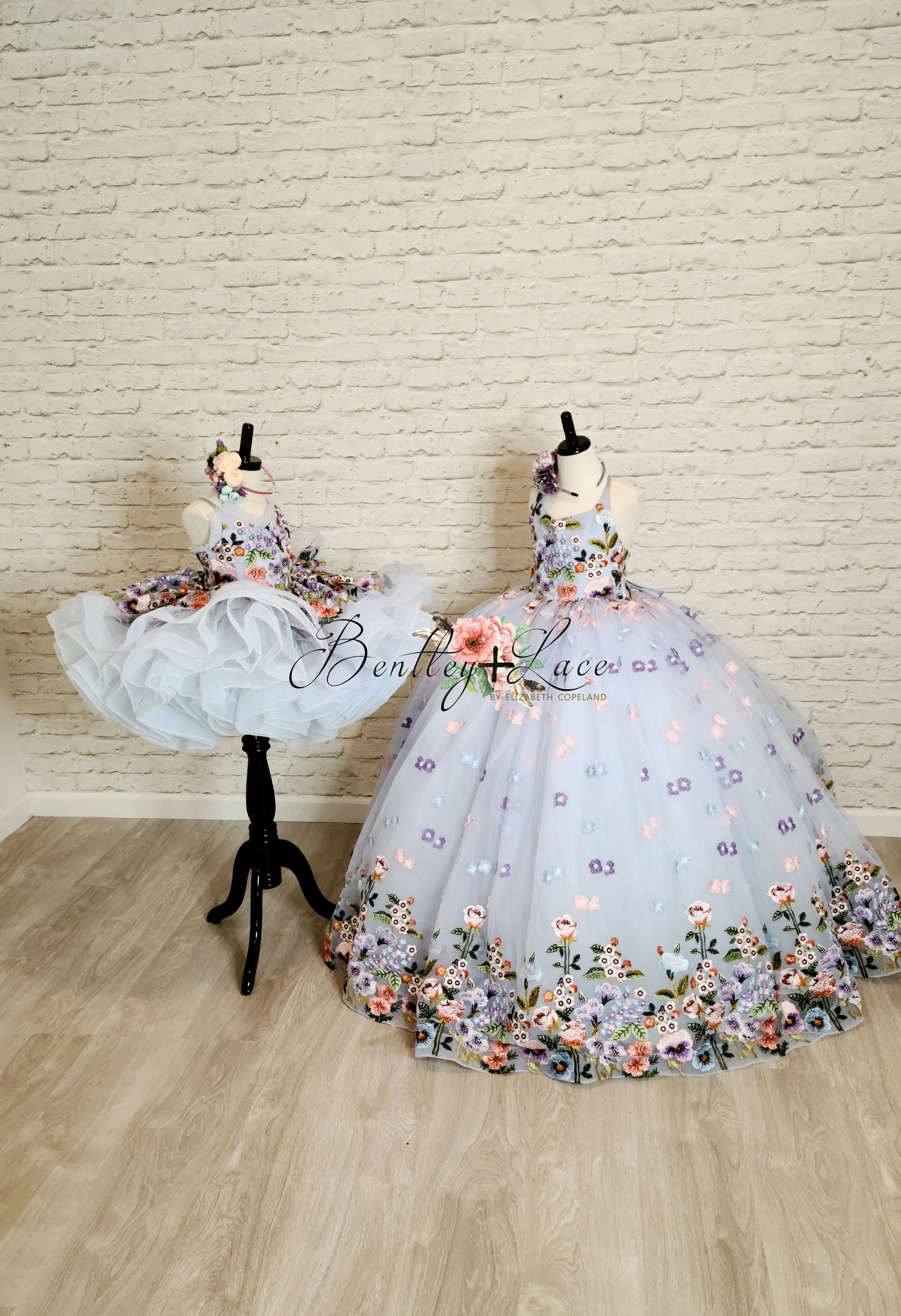 Retired rental "Camille" - Petal Length in Periwinkle ( 4 Year - Petite 5 Year)