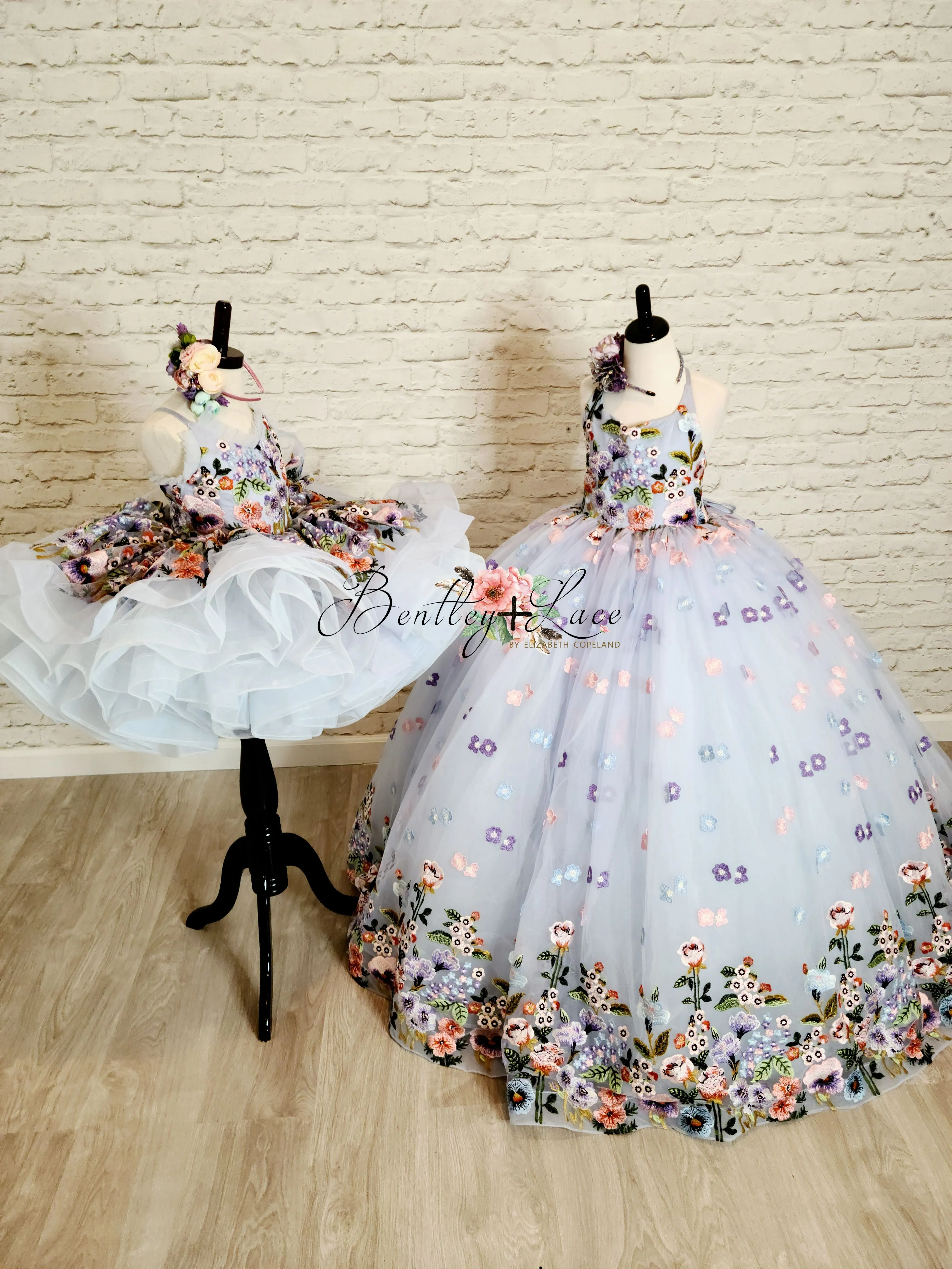 Retired rental "Camille" - Petal Length in Periwinkle ( 4 Year - Petite 5 Year)