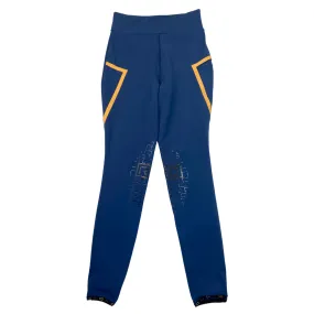 RG Italy 'RG Leggings' Riding Tights  in Classic Blue  - Women's IT 40 (Medium)