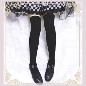 Ruby Rabbit~Pure Color Knee Socks Multicolors