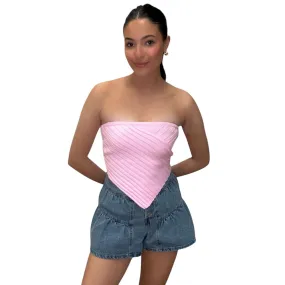 Scarf Hem Tube Sweater Top
