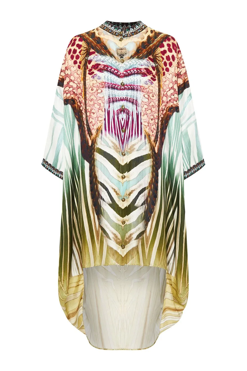SCOOP BACK SHIRT DRESS UP ON CLOUD NINE