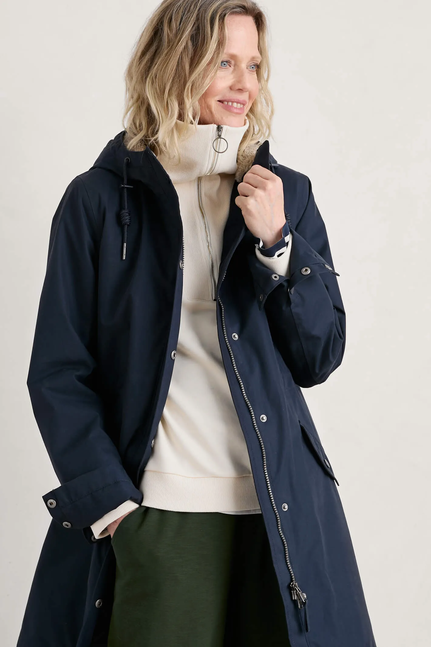 Seasalt Plant Hunter 2 Raincoat Midnight Blue B-RN35956-16084
