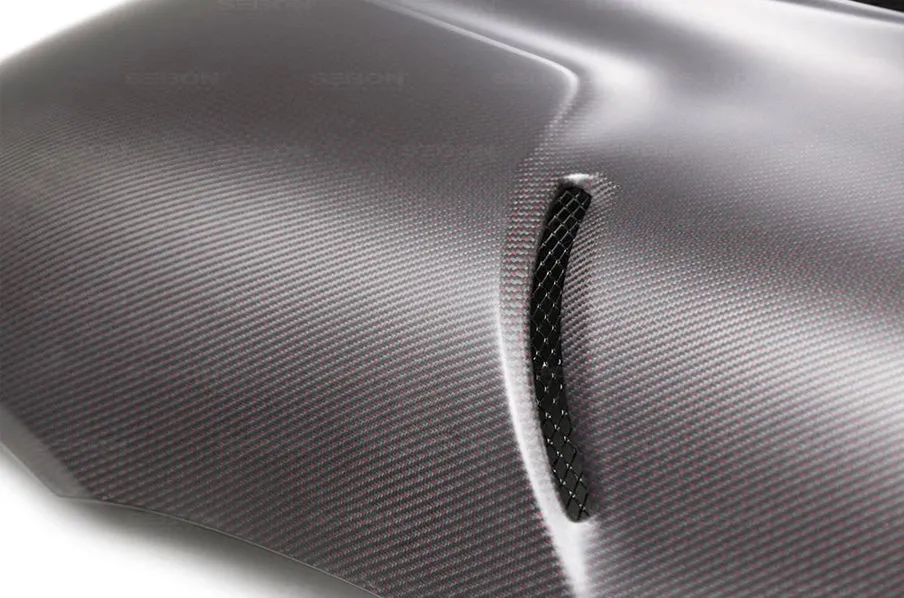 Seibon 2020  Toyota Supra GR A90 TS-Style Red Dry Carbon Hood (seiHD20TYSUP-TS-DRY-RC)