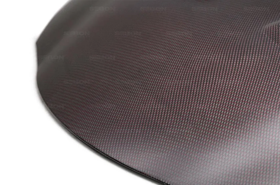 Seibon 2020  Toyota Supra GR A90 TS-Style Red Dry Carbon Hood (seiHD20TYSUP-TS-DRY-RC)