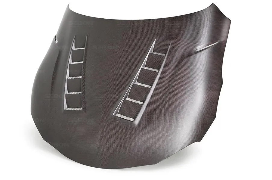 Seibon 2020  Toyota Supra GR A90 TS-Style Red Dry Carbon Hood (seiHD20TYSUP-TS-DRY-RC)
